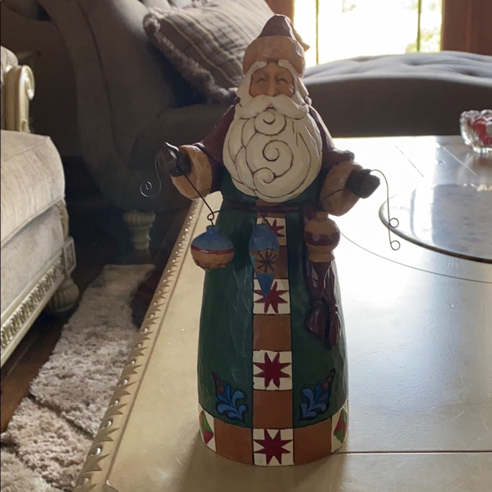 Jim Shore Santa with ornaments Figurine